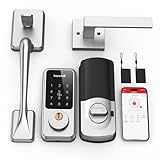 Smart Lock Keyless Entry Deadbolt Door Locks,Hornbill Smart Lock Front Door,Digital Electronic Bluetooth Deadbolt Door Lock Works with APP,Code Auto Lock for Hotel Airbnb Home(Not included G2 Gateway)