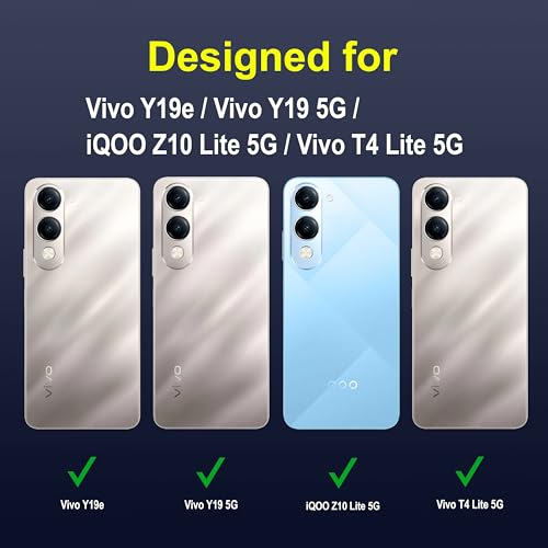 Image of amazon basics Back Case Cover for Vivo Y19e | Compatible for Vivo Y19e Back Cover | Liquid Silicon Magic Case with Camera Protection | Sapphire