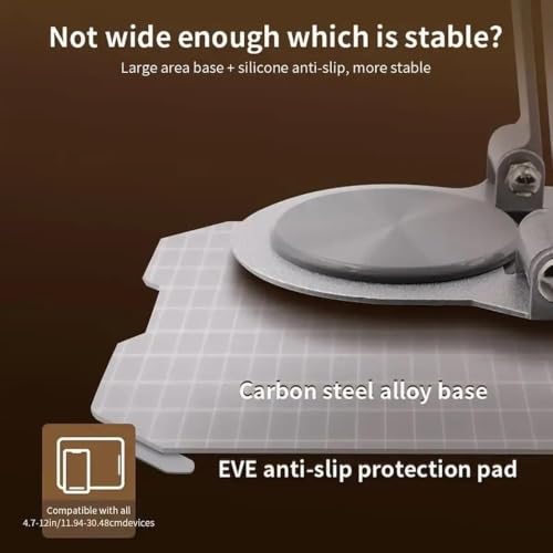 Image of Foldable Metal Laptop Stand for 10-17 Inch Laptops with Stable Base (White)