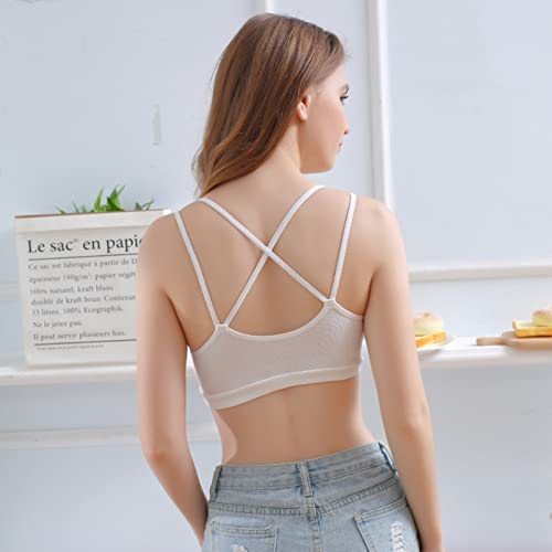 GTBSS Vrouwen Ademend Slaapbralette Katoen Holle Draad BH Draadloos Push Up Shockproof - Afbeelding 4