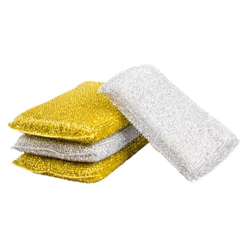 VALICLUD 4 Piezas Esponjas de Cocina de Doble Cara Esponjas Fregar Utensilios de Cocina Limpieza de Platos y Sartenes