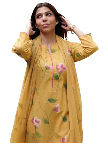 Image of ANNI Designer Viscose Printed Kurta for Women | Kurti Set Woman | Kurta with Pant & Dupatta | Straight Ethnic Suit | Indian Outfit Ladies Dress Stylish Traditional Clothing Office Party Fashion Look