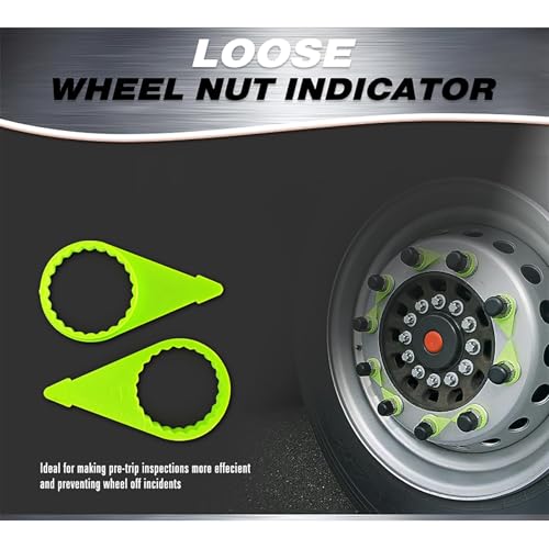 Image of Loose Wheel Nut Indicator for 33MM Lug Nuts,Green