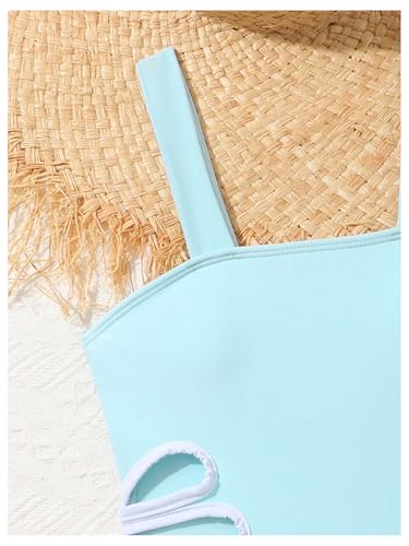 Image of SHENHE Girl's Colorblock Cut Out One Piece Swimsuit Beach Sports Swimwear Bathing Suit