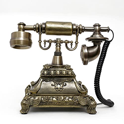 Téléphone fixe de style européen rétro vintage à bouton cadran pour décoration maison et bar