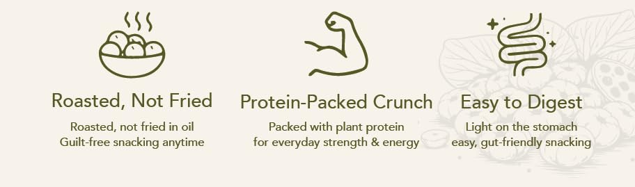 True Purna Chatkara Flavour Makhana (90 g) | Roasted Fox Nuts Snack, Protein Rich Crunchy Lotus Seeds | Cream Brown | Jar Pack 2