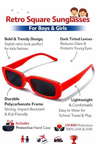 Image of Zynic Sunglasses for Boys Girls | Goggles For Kids, Stylish Modern, UV Protectd Shades Glasses, Birthday gift sunglasses for kids, Cool trendy Baby Childrens Sunglass