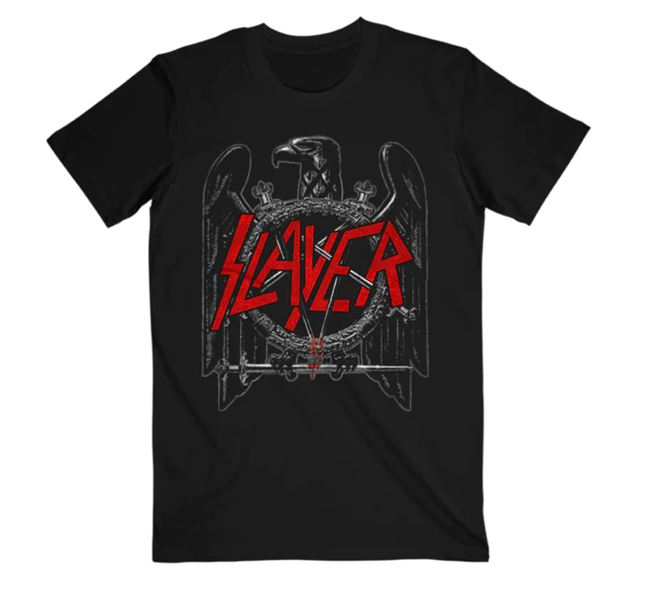 Dossard Officiel Slayer Black Eagle - 95% Coton, 5% Polyester, 25x35 Cm - Merchandising Métal Unisexe