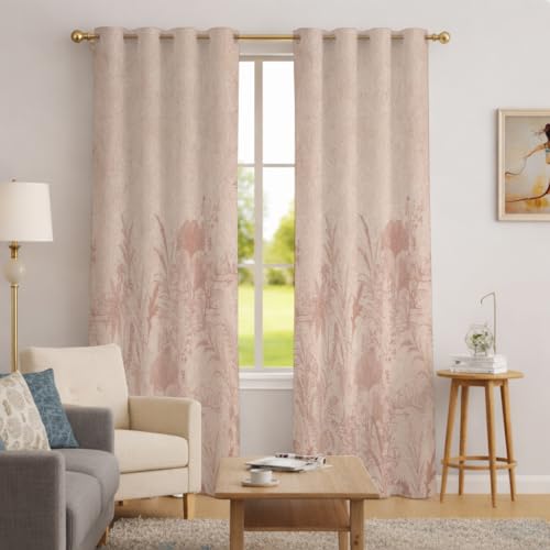 Image of STITCHNEST 'Whispering Gardens Series' Premium Heavy Polyester 100% Blackout Curtains 7 Feet Long Set of 1 | Door Curtain 7 Feet x 4 Feet | Perfect for Home Decor