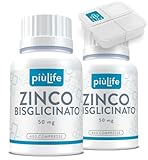 Zinco Bisglicinato 50 mg (di cui 15 mg di Zinco Integratore Elementare) PiùLife – Per pelle, acne, capelli e unghie, Supporto Immunitario...