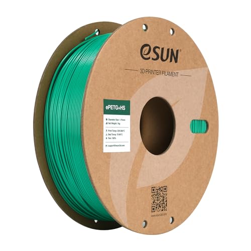 Image of eSUN High Speed Upgraded PETG Filament 1.75mm, High Toughness 3D Printer Filament Speedy PETG for Fast Printing, 1KG Spool (2.2 LBS) 3D Printing Filament for 3D Printers, Solid Green