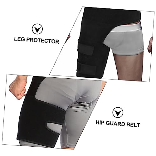 Faja de soporte para cadera deportiva Ipetboom negra miniatura 6