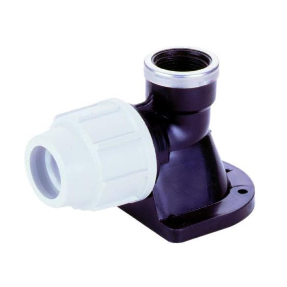 Plasson Plastic Wall Plate Elbow 20mm x 1/2"" 7750 (PL077500020005)