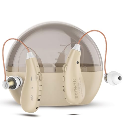 Soundure Hearing Aids for Seniors, OTC Hearing Aids for People with severe Hearing Loss, Smart Noise Reduction Chips, Stand for 80h, One-Button Operation, Comfortable Wearing