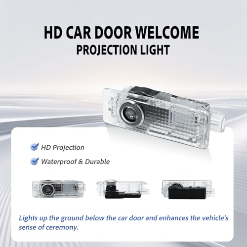 Luz para puerta de coche que elimina las pisadas en charcos gracias al pack de 4 unidades 2