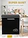 F.W.WOOLWORTHS 5.0 Cu.Ft Chest Freezer, Deep Freezer Adjustable 7 Thermostat, Compact Freezer with Removable Basket for Kitchen, Home, Office, Basement, RVs-Black
