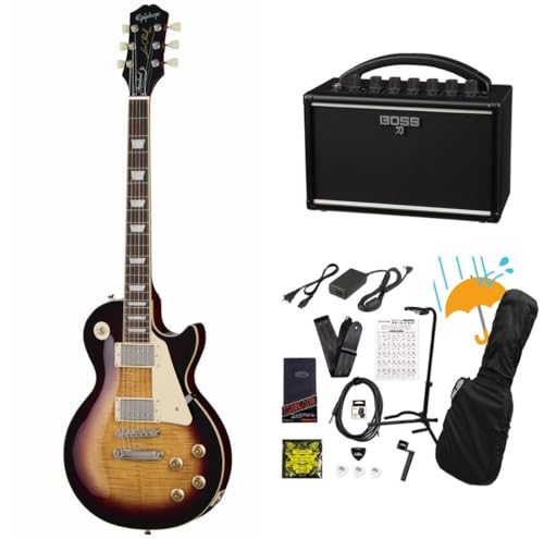 Epiphone / Inspired by Gibson Les Paul Standard 50s Figured Bourbon Burst KATANA MINI �A���v�t��13�_�Z�b�g�I
