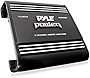 2 Channel Car Stereo Amplifier - 2000W High Power Dual Channel Bridgeable Audio Sound Auto Small Speaker Amp Box w/ MOSFET, Crossover, Bass Boost Control, Silver Plated RCA Input Output - Pyle PLA2378