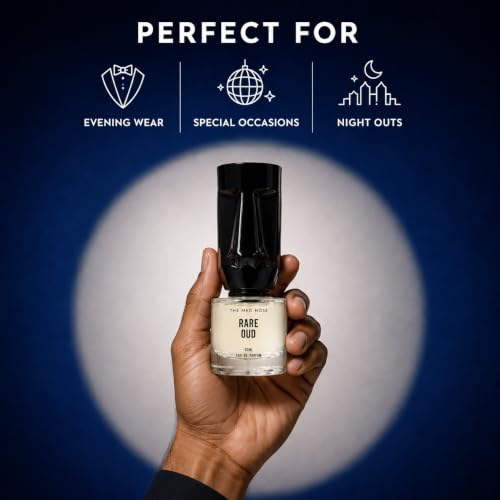 Image of Rare Oud Eau De Parfum for Men 50ml | Oriental Woody Luxury Perfume | 20% Concentrate | Long Lasting Fragrance