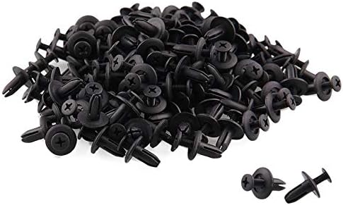 Amazon Sooh 1 X 6ミリメートル 車のプラスチックリベット穴 直径ファスナーバンパープッシュピンクリップ カーパーツ 車 バイク