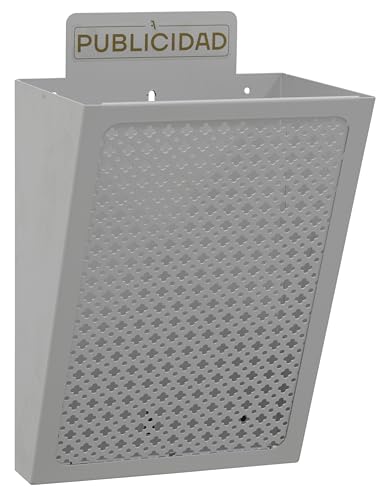 Arregui E2302 Cesta de Publicidad de Acero | 7,5 L | 30,5 x 22 x 19 cm | Color Plata