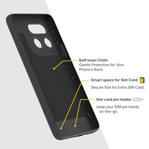 Image of Pikkme Back Cover for Realme 16 Pro Plus 5G Camera Protection 3D Hexa Cube Design Silicone Protective Bumper Case (Grey)