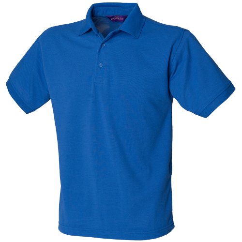 Henbury Mens Short Sleeved 65/35 Pique Polo Shirt (M) (Royal)