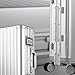 Sindermore 28-inch Aluminum Checked Suitcase: Silver - Full Metal Shell - Crush-Resistant & Burst-Proof, TSA Lock & Spinner Wheels for Business Travel - Men Women