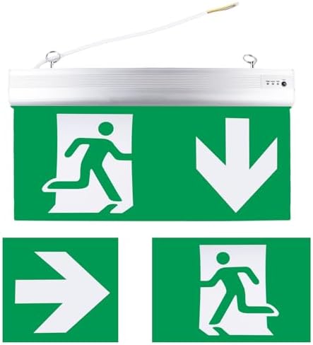 Lithonia LED Notausgangsschild – Unterputz Aluminium Für Wandmontage (LE S W 1 R EL N