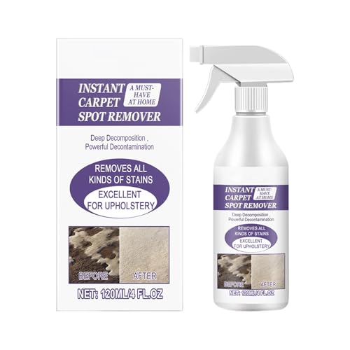 Duqulle Spray Para Limpiar Alfombras | Eliminador De Olores De Larga Duración Con Fragancia 120ml - Quitamanchas Para Tapicería Y Tejidos,Para Hogar Tapicería Tela Ropa y Muebles