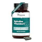 Vitavea Bien être – Spiruline Vitamine C Fer Vitamine B9 – Micro algue riche en protéines – Soutien les défenses naturelles, l'énergie   Réduis la fatigue – Fabriqué en France – 45 gélules végétales