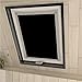 Produktbild Eurohome Thermo Dachfenster Rollo ohne Bohren Sonnenschutz Verdunkelungsrollo mit Saugnäpfen für Velux Fenster Schwarz 76 x 115 cm