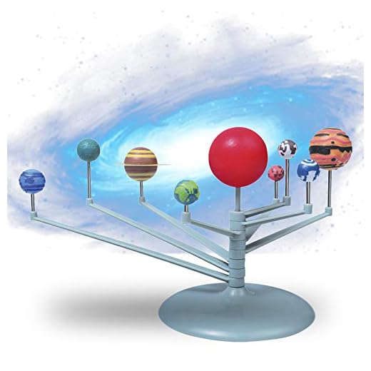ANGGREK Astronomical Luminous Ball DIY Assembly Science Experimental Toys 9 Planets Solar System Model