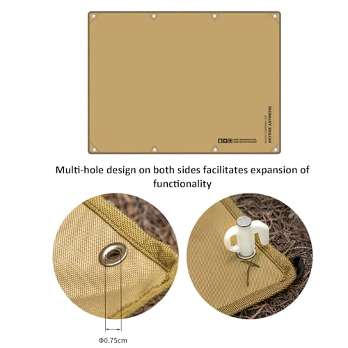 Tapis de sol en tissu Oxford multi-usage pour hamac, randonnée et pêche - 6