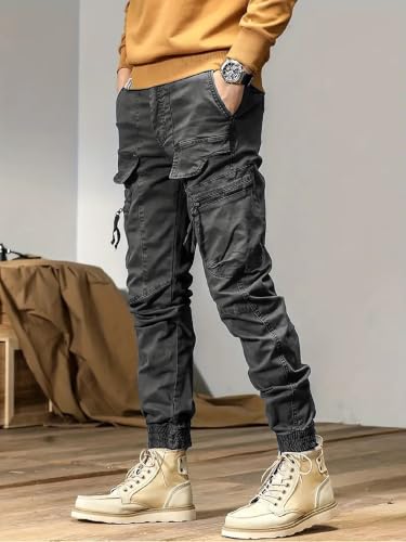 Image of Lymio Cargo for Men || Cotton Cargo Pant || Drawstring Waist Pant (Also Available in Plus Sizes) (66-69)