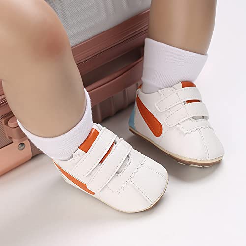 Image of Clowora Baby Boys Girls Shoes Non-Slip Rubber Sole Sneakers Infant First Walking Toddler Crib Shoes Newborn Loafers Flats.