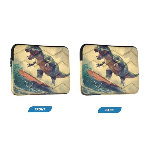 Funda impermeable para portátil 13-14 pulgadas con dinosaurio miniatura 2