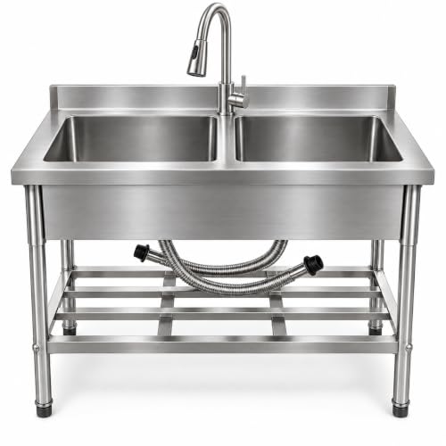 10 Best Freestanding Workstation Kitchen Sinks for Flexible Prep and Cleanup in 2026 4 IDEALHOUSE 42-Inch Freestanding Sink