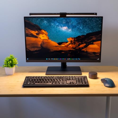 FeinTech LED Light Bar USB Desk Lamp 51 cm Dimmable with Sensor for Curved or Straight Monitors > 24 Inch (with Remote Control) - Image 2