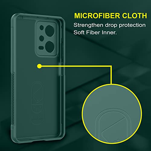 Image of Amazon Brand - Solimo Back Case Cover for Mi Redmi Note 12 Pro 5G | Compatible for Mi Redmi Note 12 Pro 5G Back Case Cover | Matte Case | Liquid Silicon Magic Case with Camera Protection | Dark Green