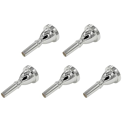 Accessoire tuba grande embouchure basse argentée lot de 5 pièces