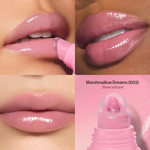 Image of Revlon Glimmer Lip Treat Balm + Mask, 002 Marshmallow Dreams, 0.4 fl oz | Overnight peptide lip treatment. Doubles as daily balm & all-night lip mask. Hydrates for softer, plumper-looking lips.