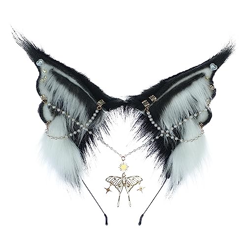 Serre-tête oreilles souple anti-glisse pour soirée cosplay et défilé de vacances