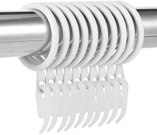 Lot De 100 Anneaux Romains Transparents Et Robustes En Plastique Pour Rideaux Invisibles Guide Cordon~p146677236