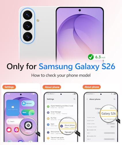 Image of FNTCASE for Samsung Galaxy S26 Case: [Fit for Magsafe] [Full Camera Protection & Screen Protector] Translucent Matte Military Grade - Shockproof Protective Phone Cover for Samsung S 26 - Purple