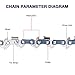 4 Pack 16 Inch Chainsaw Chain for Stihl MS 170, MS 180 C - 3/8