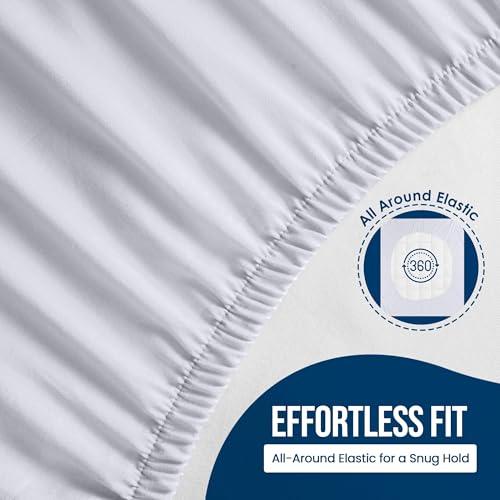 Utopia Bedding Waterproof Mattress Protector Twin Size, Premium 200 GSM Terry Mattress Cover, Soft & Breathable Bed Cover, Fitted Sheet Style with Stretchable Deep Pockets 15