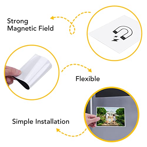 Yixangdd 15 Pcs Magnetic Picture Frames For Refrigerator 4X6Inch-Magnetic Photo Frames,White #TOP3