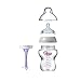 Tommee Tippee Closer to Nature Anti-Colic Bottle with Air Valve Technology, Breast-Like Shape, BPA-Free - 9 Ounce, 3 Count (Packaging May Vary)
