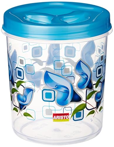 Image of ARISTO Store Queen444 Plastic Storage Container Set of 4-1400 Ml, (12.6(D) X 15.2) Cm, multicolour